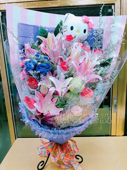 斗南鎮花店，和美鎮花店玫瑰百合花束